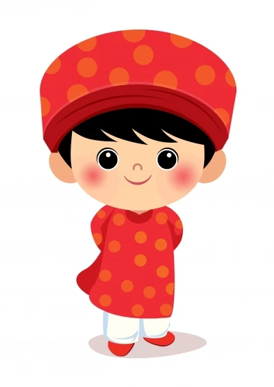Miễn phí download Vector chipi bé trai mặc áo truyền thống. Định dạng file AI EPS Illustrator. Chủ đề: trẻ em vector, chibi vector vector, chibi trẻ em vector, 