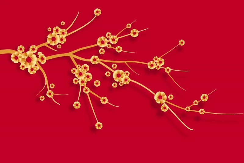 Cành Hoa Đào Vàng: Đón Tết với những bức ảnh đẹp của cành hoa đào vàng rực rỡ. Nét đẹp truyền thống của Tết Việt đã được tái hiện một cách hoàn hảo trong những hình ảnh này.