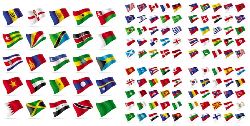 Vector cờ quốc kỳ: Vector cờ quốc kỳ là một trong những cách tuyệt vời nhất để tạo ra những hình ảnh liên quan đến quốc kỳ. Các yếu tố tôn vinh quốc kỳ bao gồm màu sắc, hình dáng và những ký hiệu đặc trưng cuả quốc gia, và Vector giúp tất cả những điều đó trở nên dễ dàng hơn bao giờ hết.