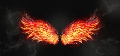 Miễn phí download Photoshop đôi cánh chim thiên thần rực lửa đẹp. Định dạng file PSD Photoshop. Chủ đề: cánh chim, 