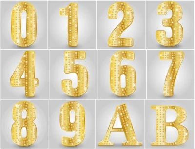 36 file vector bảng chữ và số vàng gắn kim cương . chữ kim cương, hiệu ứng chữ vàng